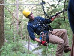 Las tirolesas en Ketchikan Alaska son uno de los tours más populares de Alaska